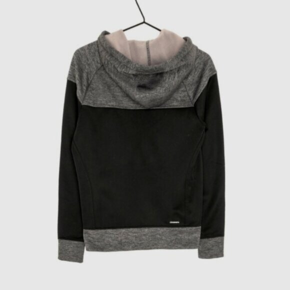 ADIDAS CLIMAWARM Black/Neon Green colour Block Fleece Hoodie- XS- NWOT - Picture 3 of 14